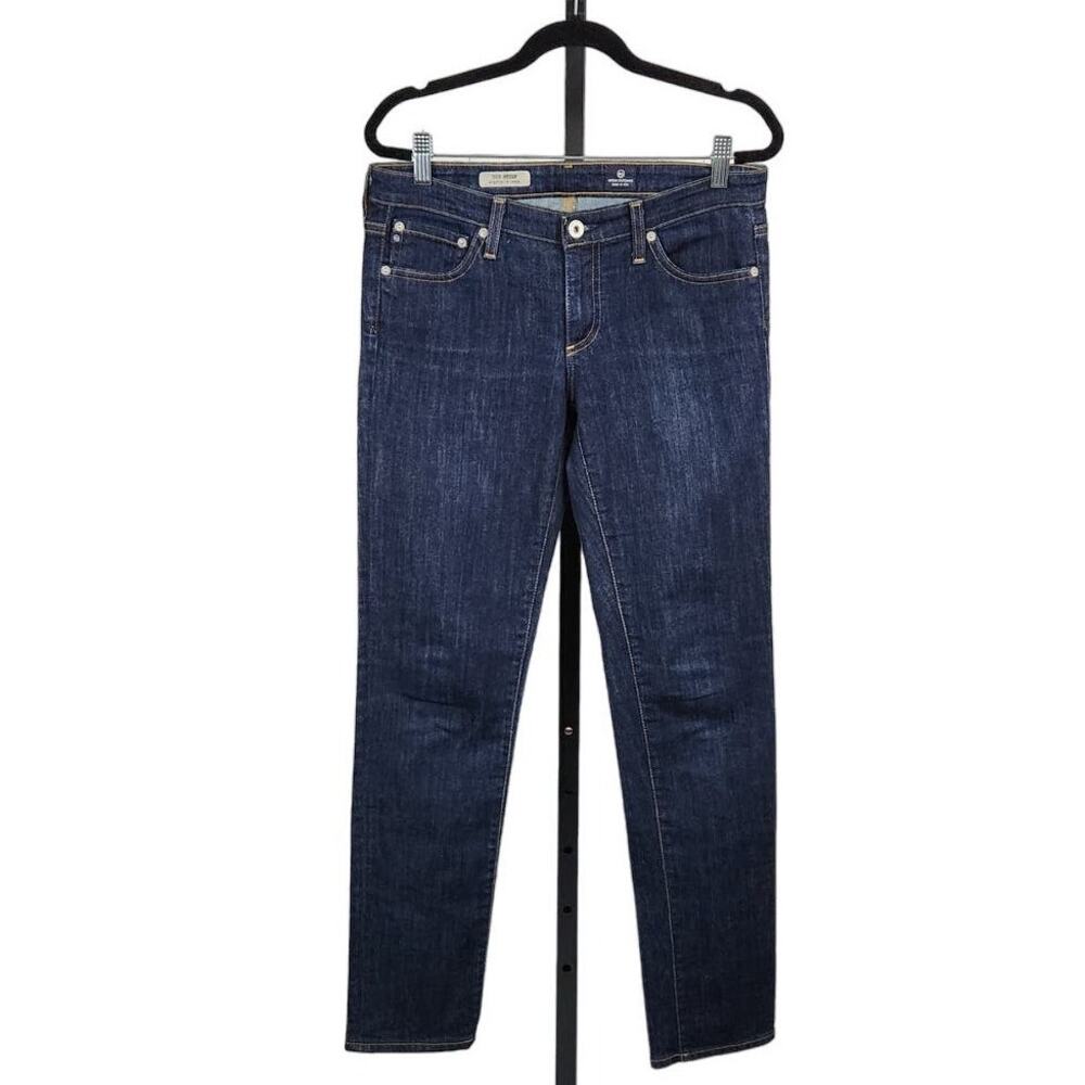 Adriano Goldschmied The Stilt Cigarette Jean Low Rise Dark Wash Womens Size 28 R